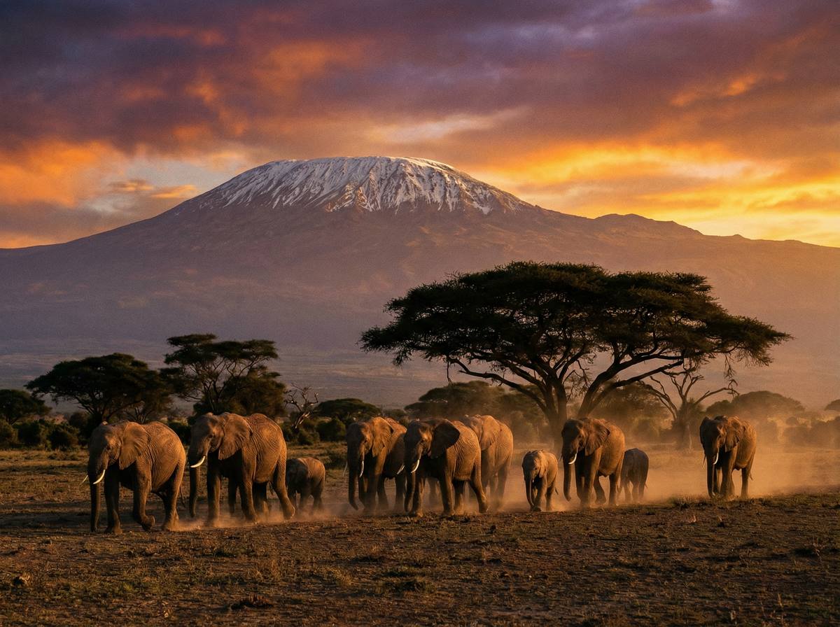 51动漫非洲动物视频 - 肯尼亚大象迁徙壮观场面