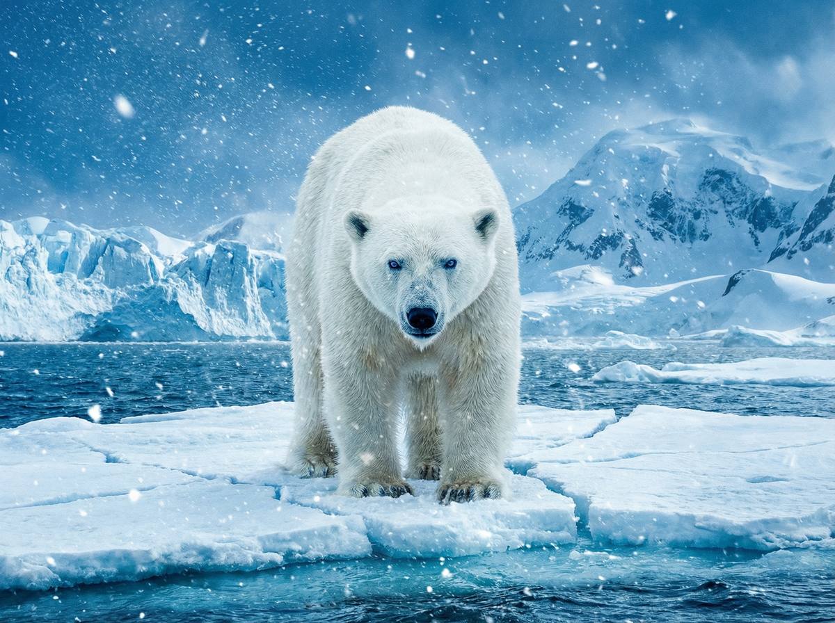 51动漫北极熊视频 - 极地北极熊母子嬉戏生活视频